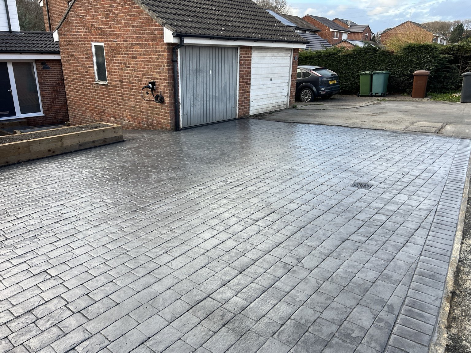 Driveway after