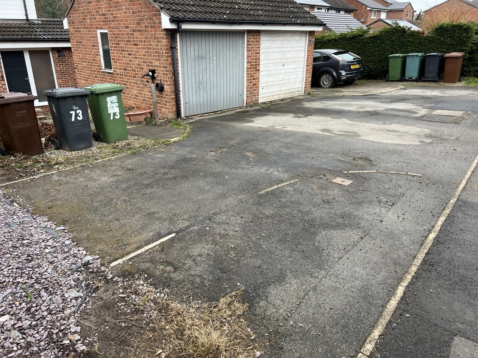 Driveway before