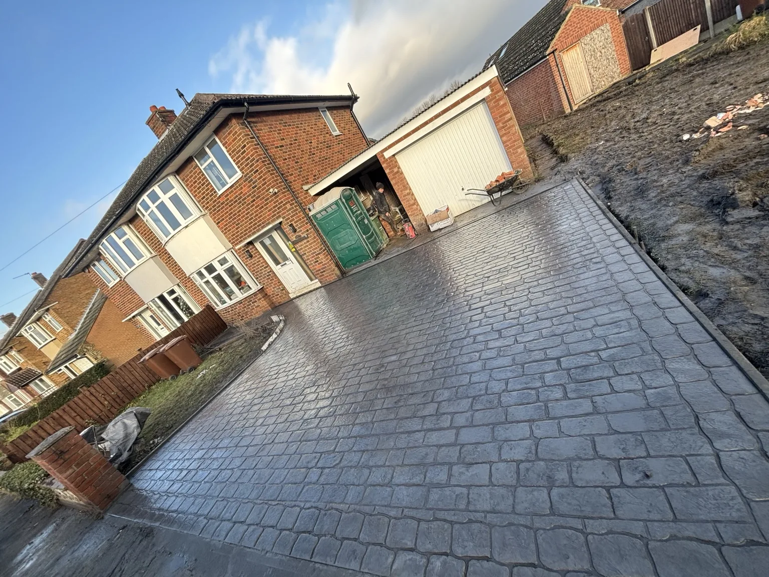 DAKS Driveways pattern imprinted concrete project 3