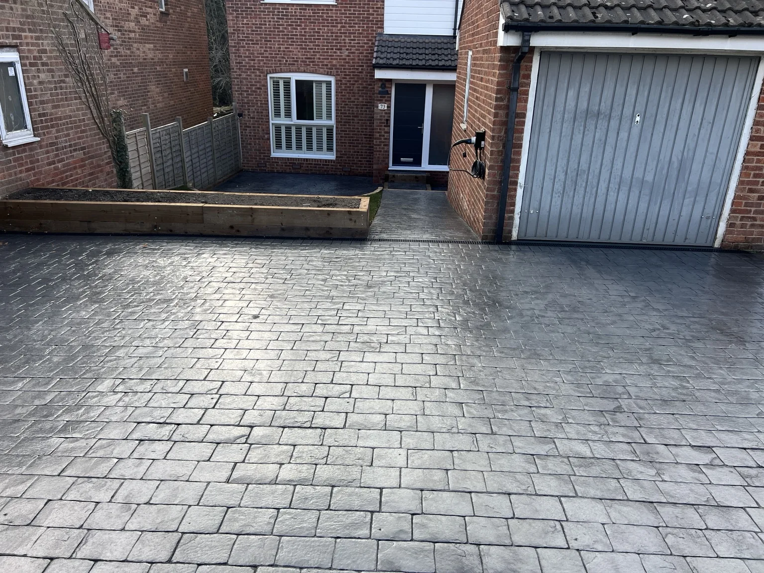 DAKS Driveways pattern imprinted concrete project 5