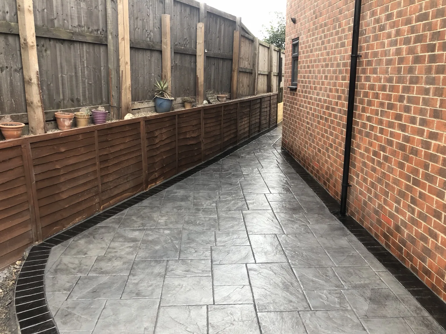 DAKS Driveways pattern imprinted concrete project 14