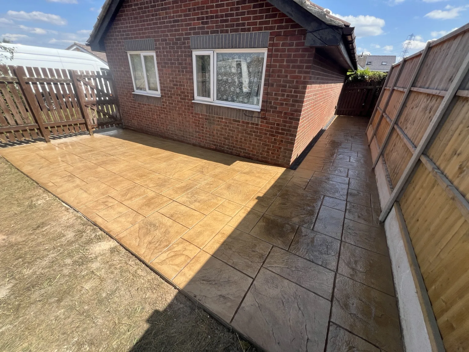 DAKS Driveways pattern imprinted concrete project 15