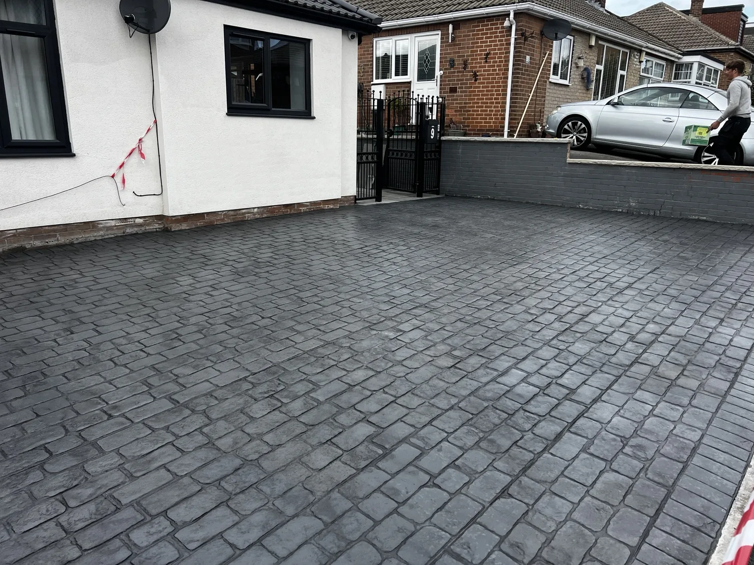 DAKS Driveways pattern imprinted concrete project 22