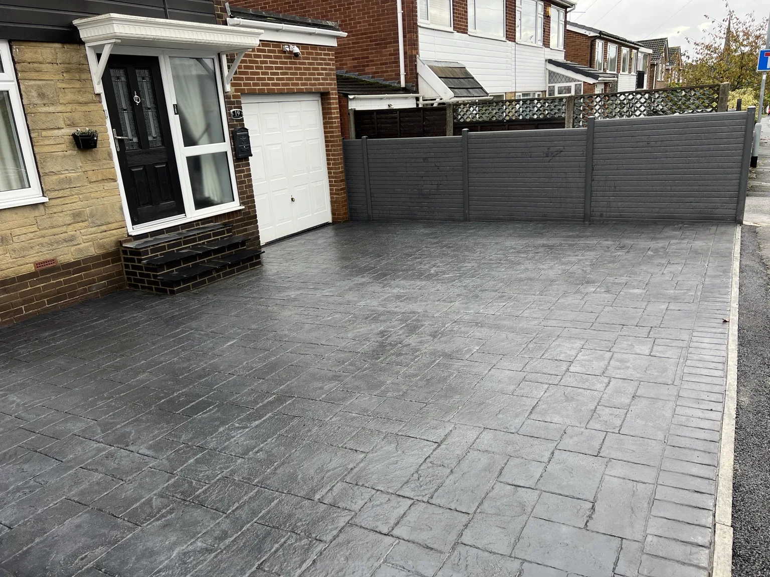 DAKS Driveways pattern imprinted concrete project 29