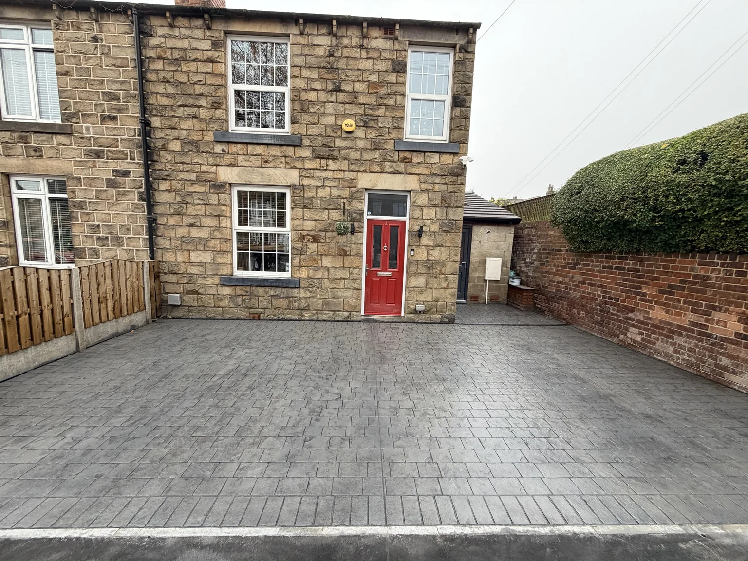 DAKS Driveways pattern imprinted concrete project 30