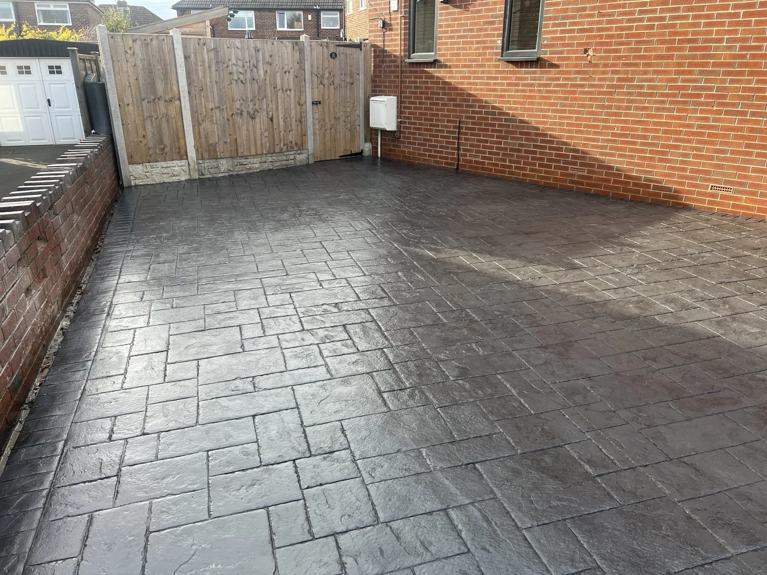 DAKS Driveways pattern imprinted concrete project 34