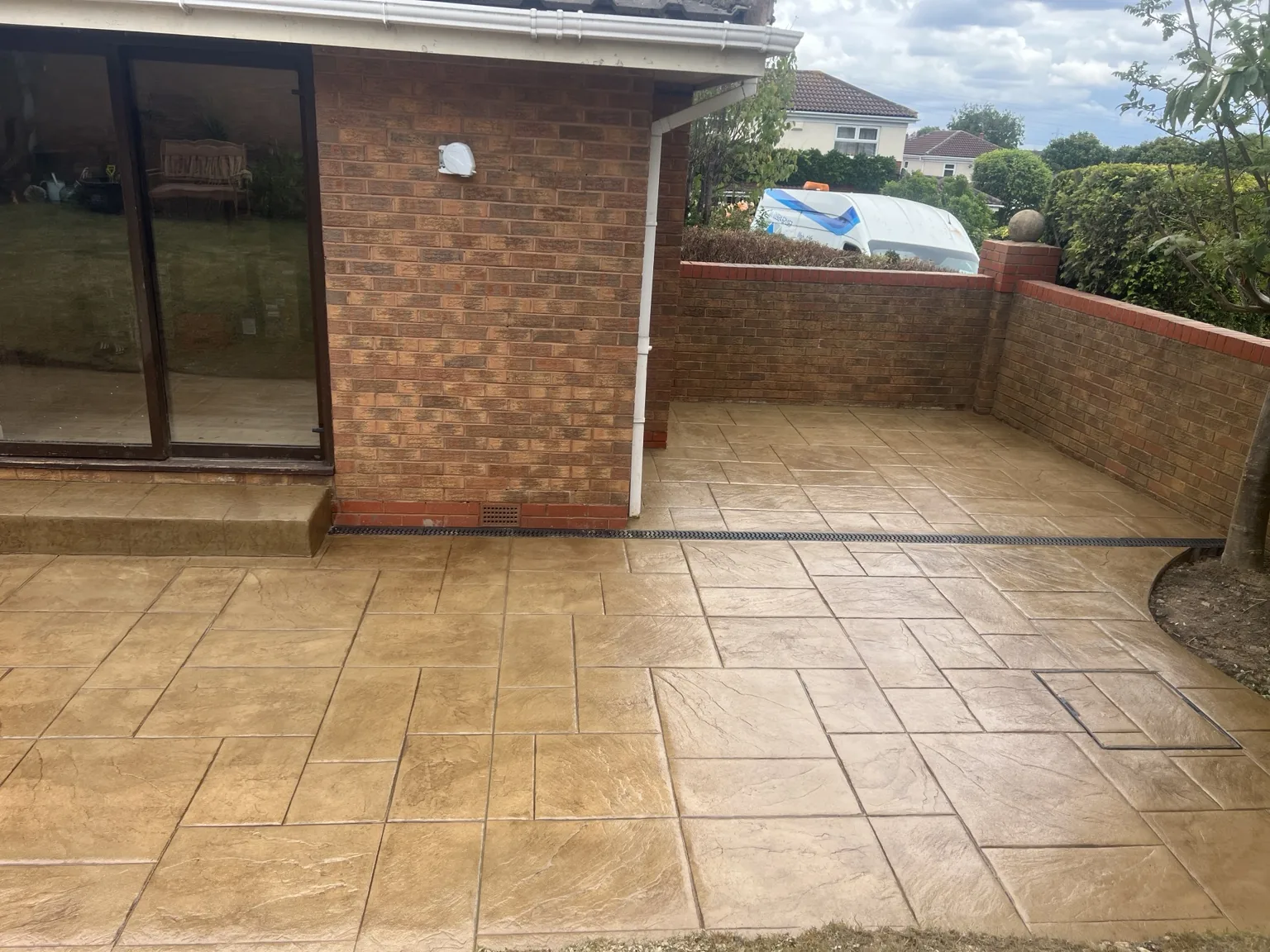 DAKS Driveways pattern imprinted concrete project 41