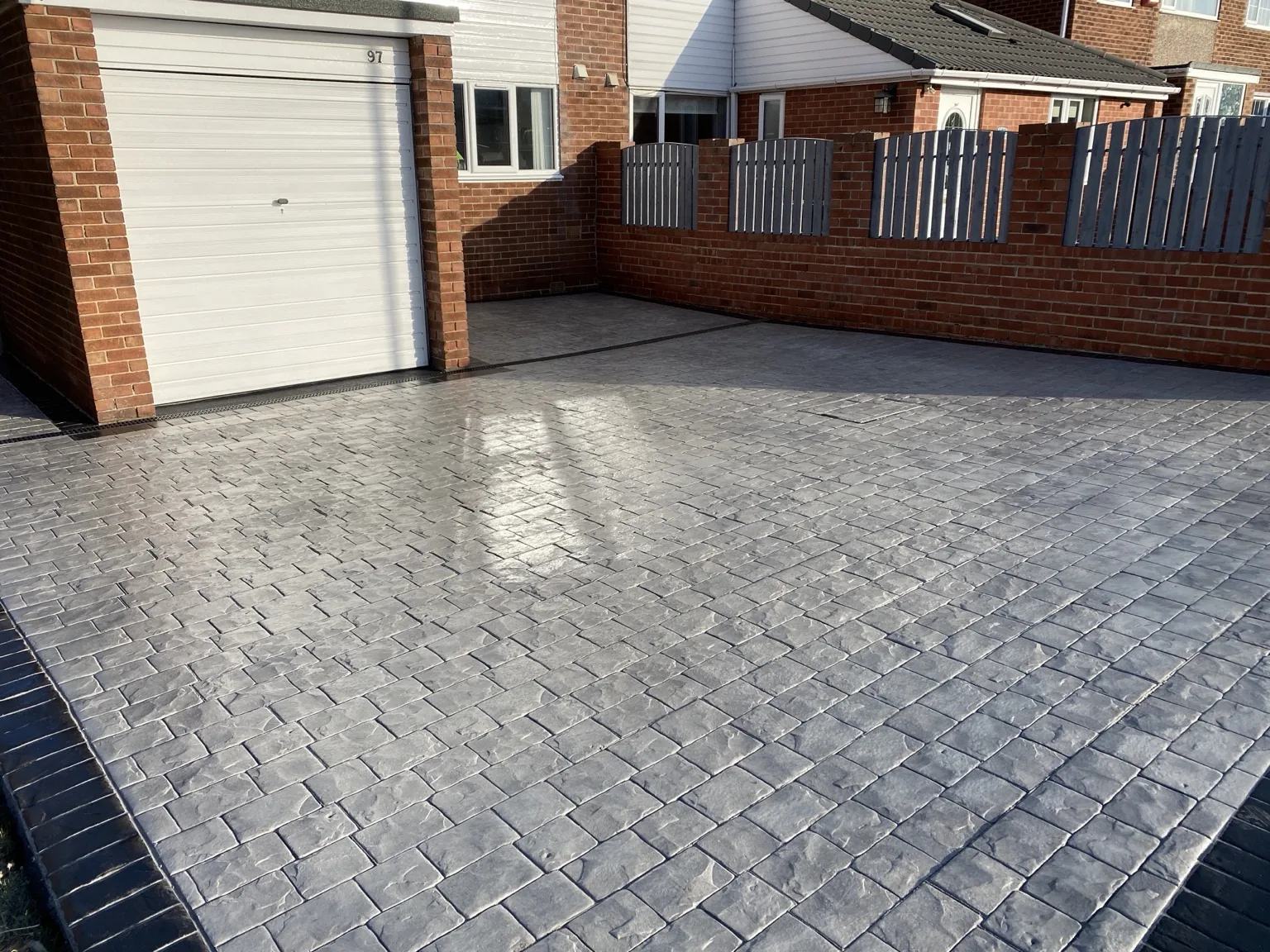 DAKS Driveways pattern imprinted concrete project 44