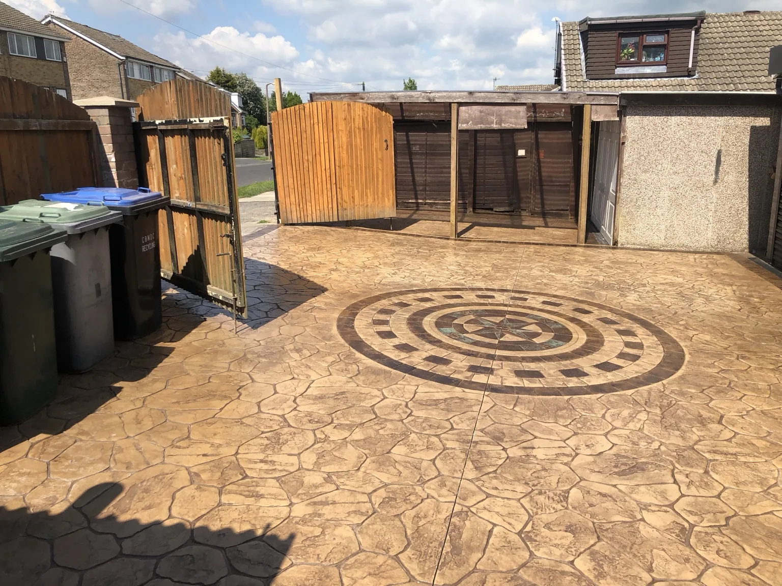 DAKS Driveways pattern imprinted concrete project 48