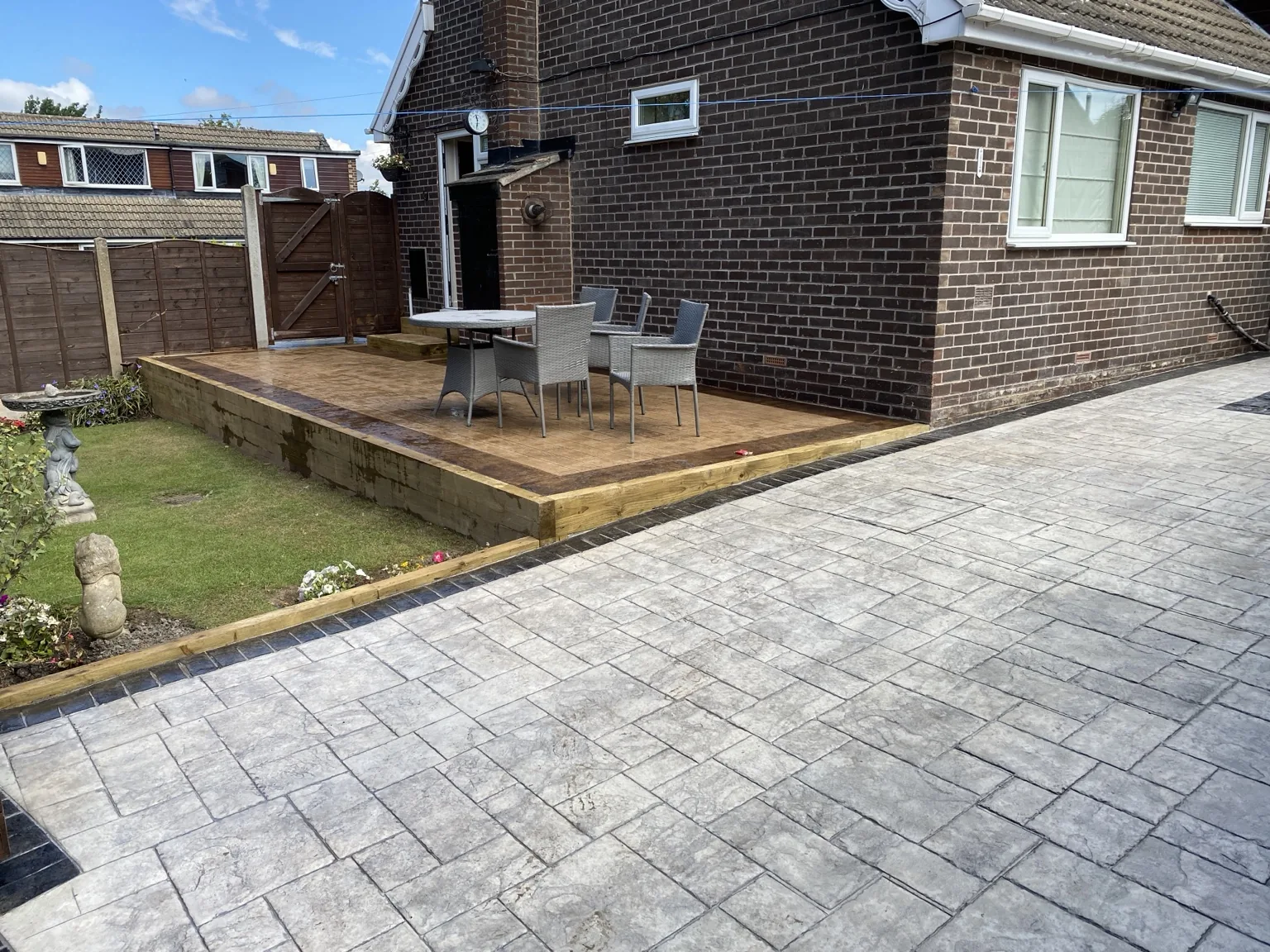 DAKS Driveways pattern imprinted concrete project 49