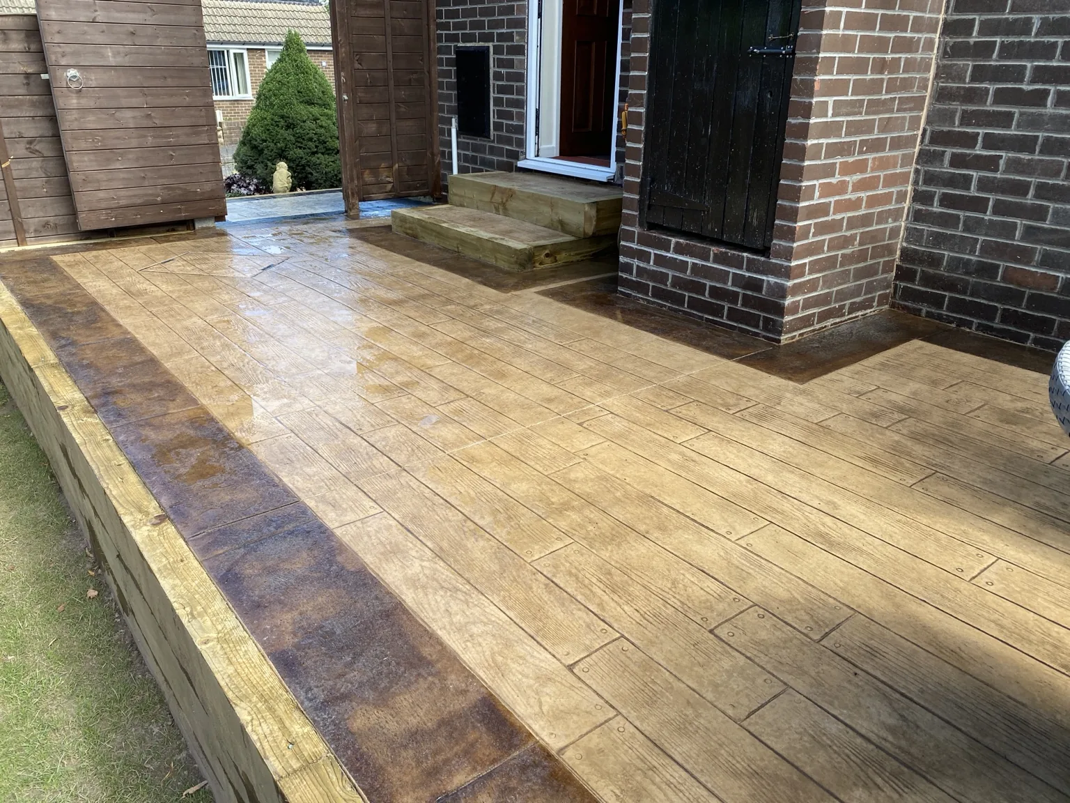 DAKS Driveways pattern imprinted concrete project 50