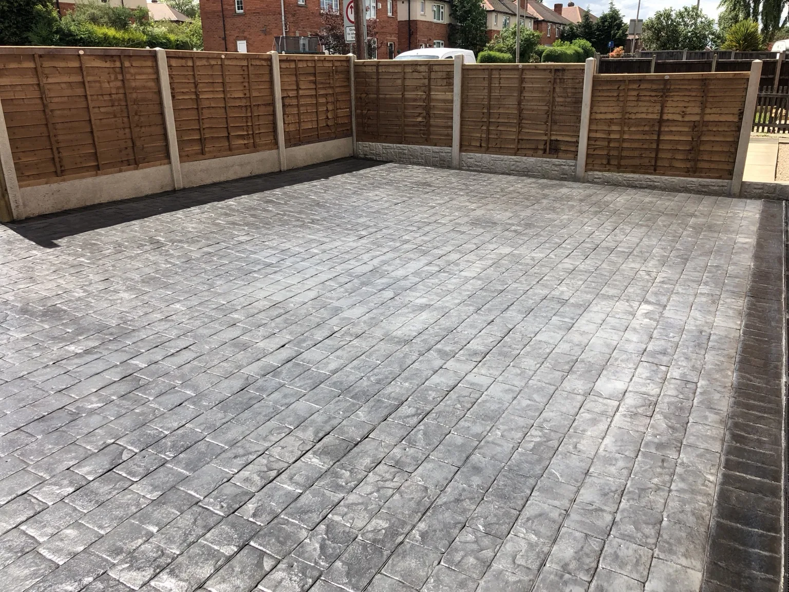 DAKS Driveways pattern imprinted concrete project 55
