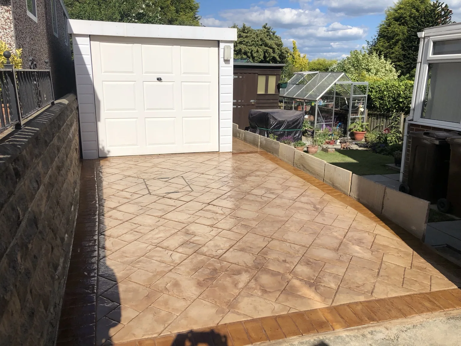 DAKS Driveways pattern imprinted concrete project 56